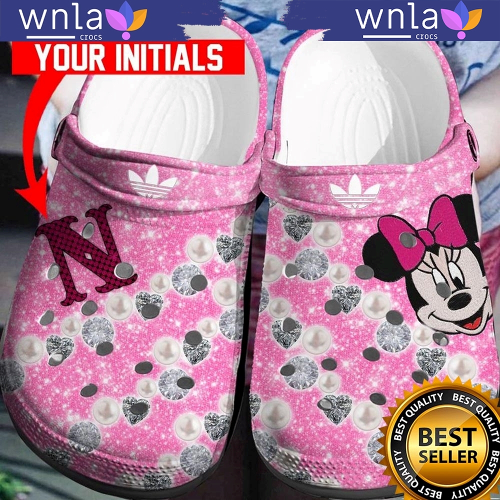 Personalized Minnie Mouse Adidas Crocs Clogs